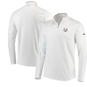 Men's Nike White Ryder Cup Performance Half-Zip Pullover - M